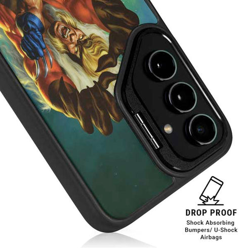 Marvel X-Men Wolverine Vs Sabretooth Galaxy S25 Ultra Kickstand Case